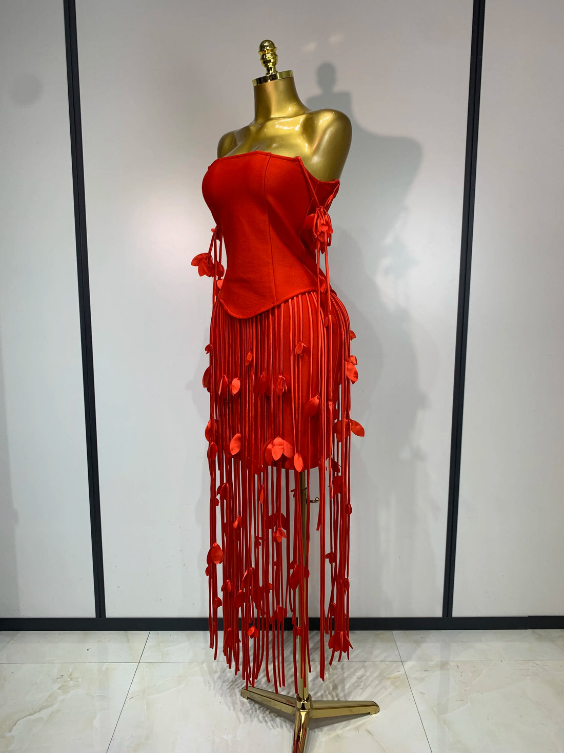 Women Sexy Off Shoulder Tassels Bodycon Bandage Dresses Elegant Evening Party Luxury Birthday Cocktail Wedding Guest Gowns