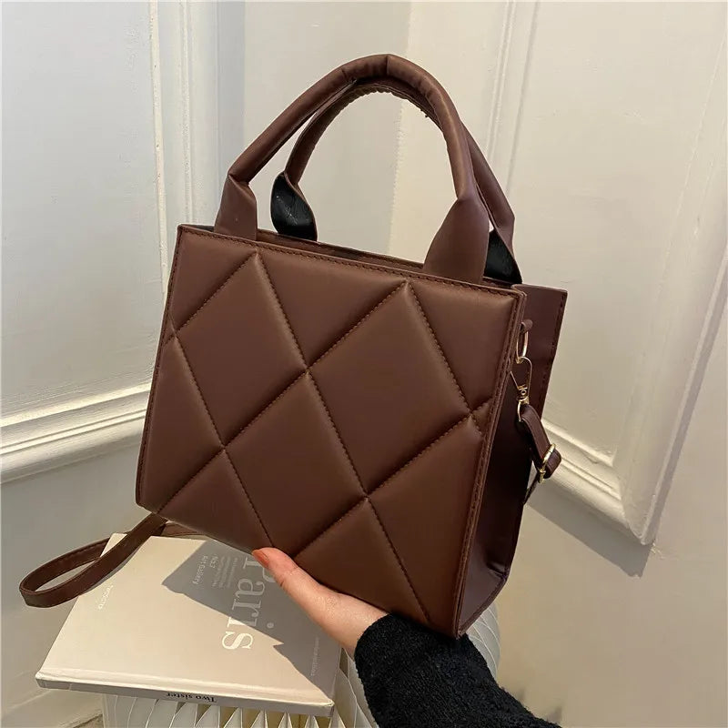 Fashion PU Leather Shoulder Bag for Women Flap Crossbody Handbags Purse Female Simple Designer Bag Shopping Pouch Clutch Purse