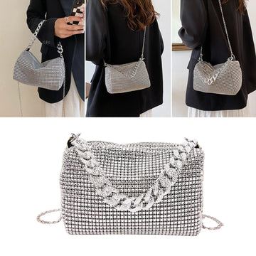 Women's bag Fashion Shiny Rhinestones Handbags for Women Bags Diamonds Shoulder Bag Purse Ladies Female Crossbody Bag