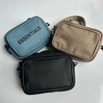 Trendy Brand PU Colored Waist Bag Embossed Printing Letter Leather Crossbody Bag Large Capacity Backpack
