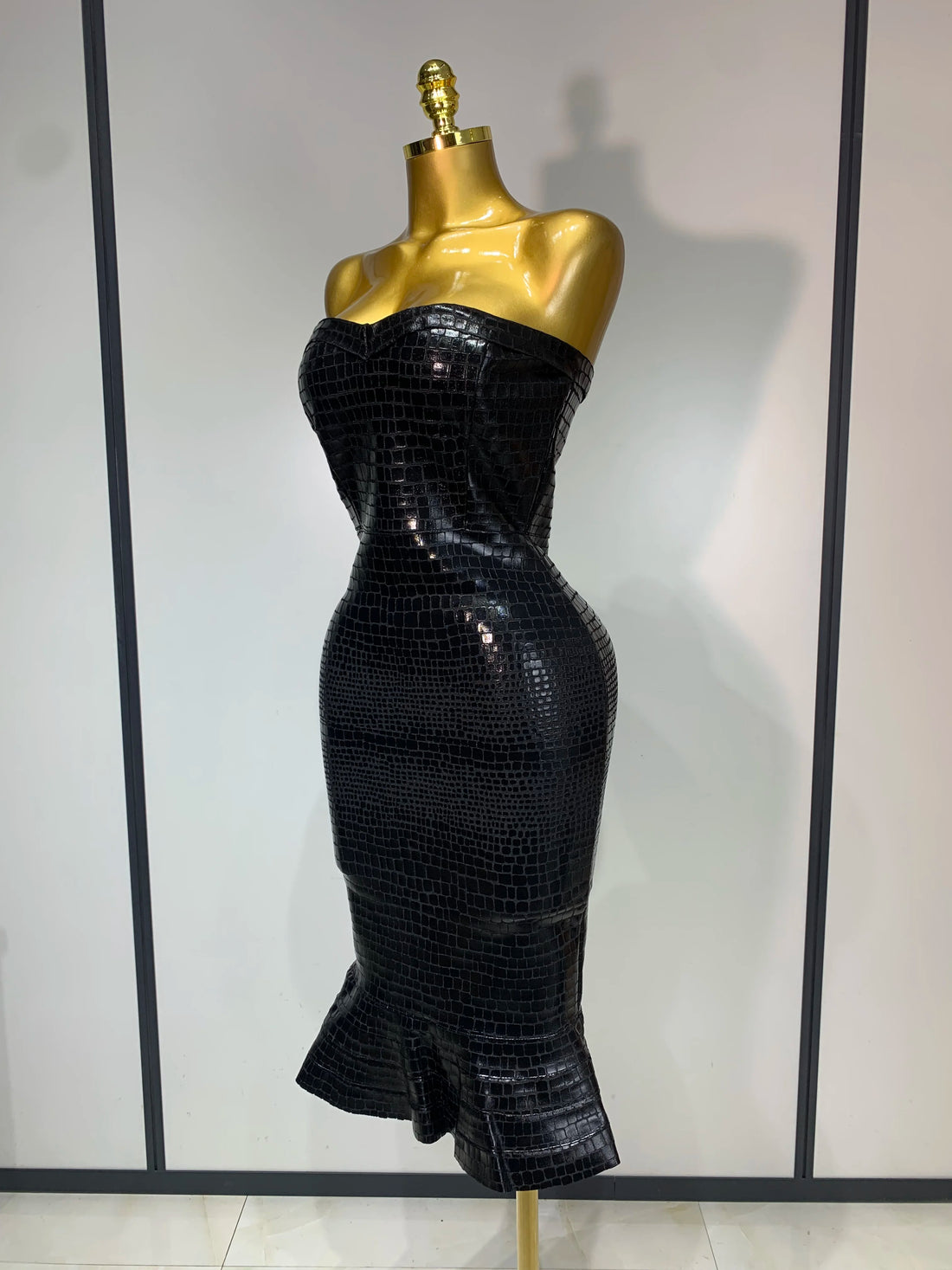 Women Sexy Strapless Backless Black Bodycon Bandage Dresses Luxury Birthday Celebrity Elegant Knitted Evening Party Club Dress