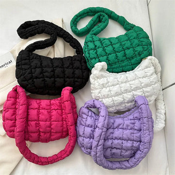 Korean Mini Cloud Pleated Bags For Women Handbag Tote Bag Quilted Dumpling Shoulder Bag Trend Luxury Brand designer bag
