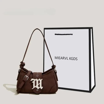 Luxury Designer Brand Handbags and Purses Fashion Sheet Metal Decoration Crossbody Bag Women Shoulder Bag Underarm Totes