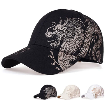 Dragon Match Men's Mending Handsome Paped Cap Cool Hip Hop Baseball Hat