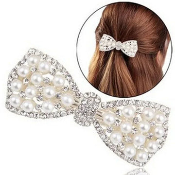 Delysia King Femmes Trendy Pearl Bow Hair Accessoires