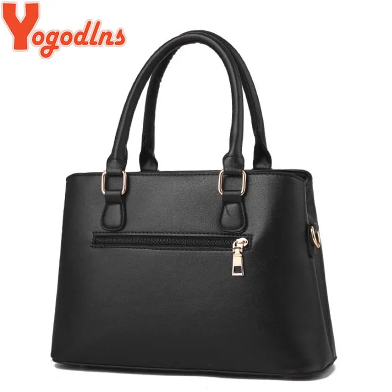 Yogodlns Womens PU Leather Handbags Designer Soft Shoulder Bags For Women Messenger Bags Crossbody Bags Top-Handle Bags Bolsa
